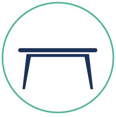 Mikro - encombrant table